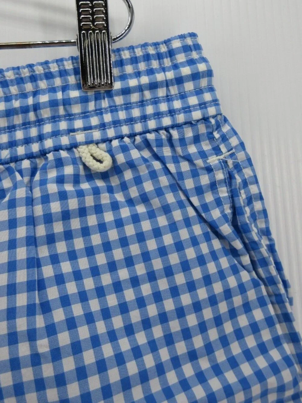 Polo Ralph Lauren Swim Shorts XXL Tall Bathing Suit Gingham Plaid Pony